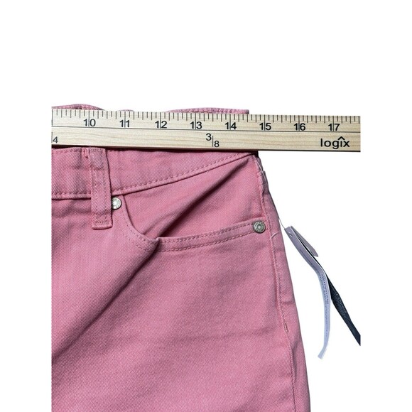 Talbots Flawless Slim Ankle Jeans Women’s 6 Pink Stretch Back Elastic Waist NWT - Picture 10 of 12
